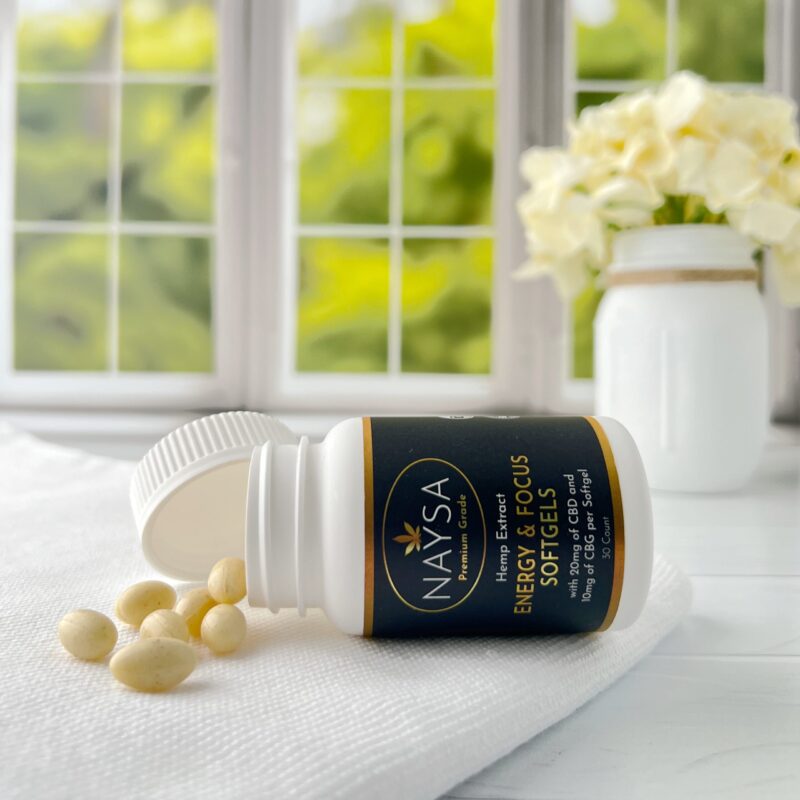 Energy & Focus Softgels with 20mg CBD & 10mg CBG - Image 2