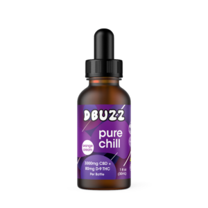 Pure Chill Drops 3000mg of Full-Spectrum CBD and 80mg of D9
